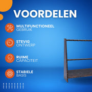 Biljartkeu rek - 10 gaten - Biljart accessoires - Houder voor op de vloer