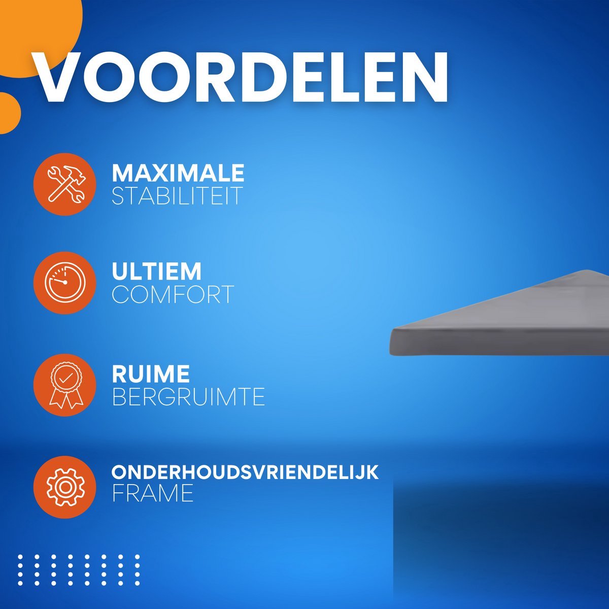 Partytent dak Fioren grijs - 3x3m doek - Tentdoek - Vervangend dak voor tent - Paviljoen - Waterdicht - Grijs