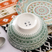 Lucenzo Serviesset - 16 delig - 4 persoons - Groen - Dinerborden - Bordenset - Diepe borden - Ontbijtborden - Servies - Keukenservies