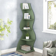 Moderne boekenkast 5 lagen - Groen - Boekenrek - Woonkamer, slaapkamer en kinderkamer - 50 × 48 cm × 177 cm - Hout