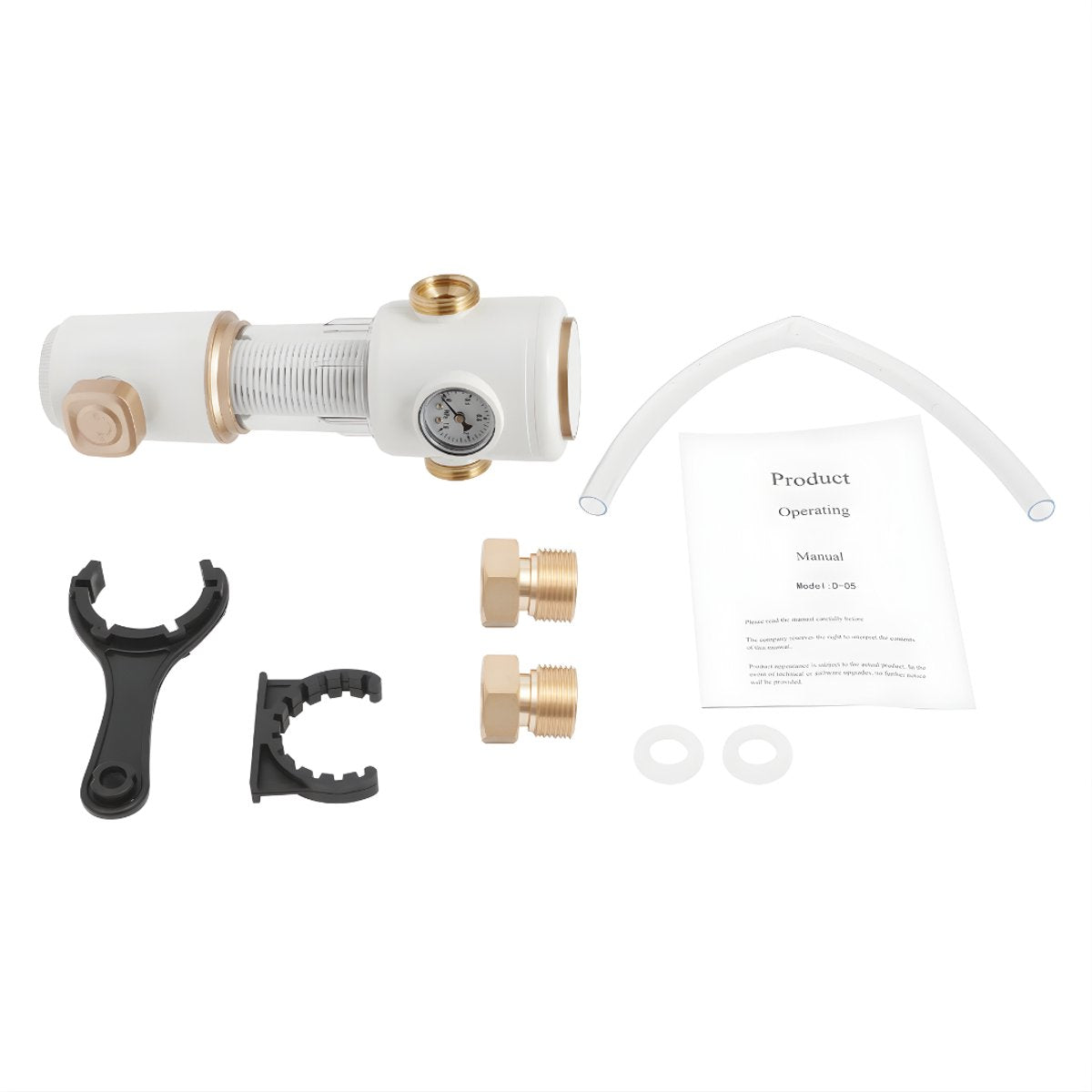 Waterfilters - Voor huishoudelijk gebruik - Sediment terugspoelfilter - Wit