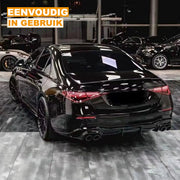 Voorlip Diffuser Spoiler - BS Stijl - Gloss Zwart - Voor Mercedes S-Klasse W223 (2021-2023) - Auto Accessoires