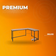 L-vormig Bureau Tavien - Voor Thuiswerk, Gaming & Kantoor - Ruim Hoekbureau voor PC & Laptop - 167 cm - Hout look