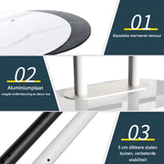 TV vloerstandaard Luxe Opulence - 40-75 inch - Zwart - Standaard beugel - Staand - Robuust - In hoogte verstelbaar - 40KG