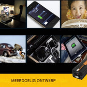 Mobiele Transformator - Omvormer - DC 24V naar AC 230V - 5000W met Oplader - 10000W Piekvermogen - Zwart