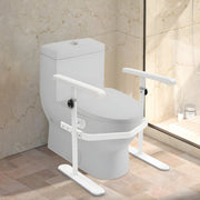 Toiletveiligheidsbeugel - Voor Badkamer en Toilet - Stevige Handgreep voor Extra Ondersteuning - Wit Metaal