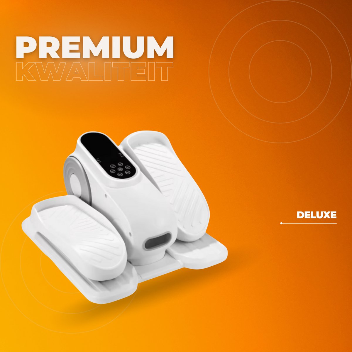 Elliptische Trainer - Voor Senioren & Thuisfitness - Mobiliteitstrainer -Met voetmassage - Ellipsmachine - Onder bureau