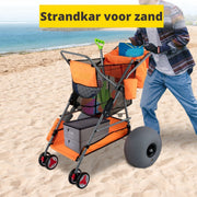 Bolt Edge Bolderwagen - Strandkar - Opvouwbaar - Inclusief luchtbanden en pomp - Blauw