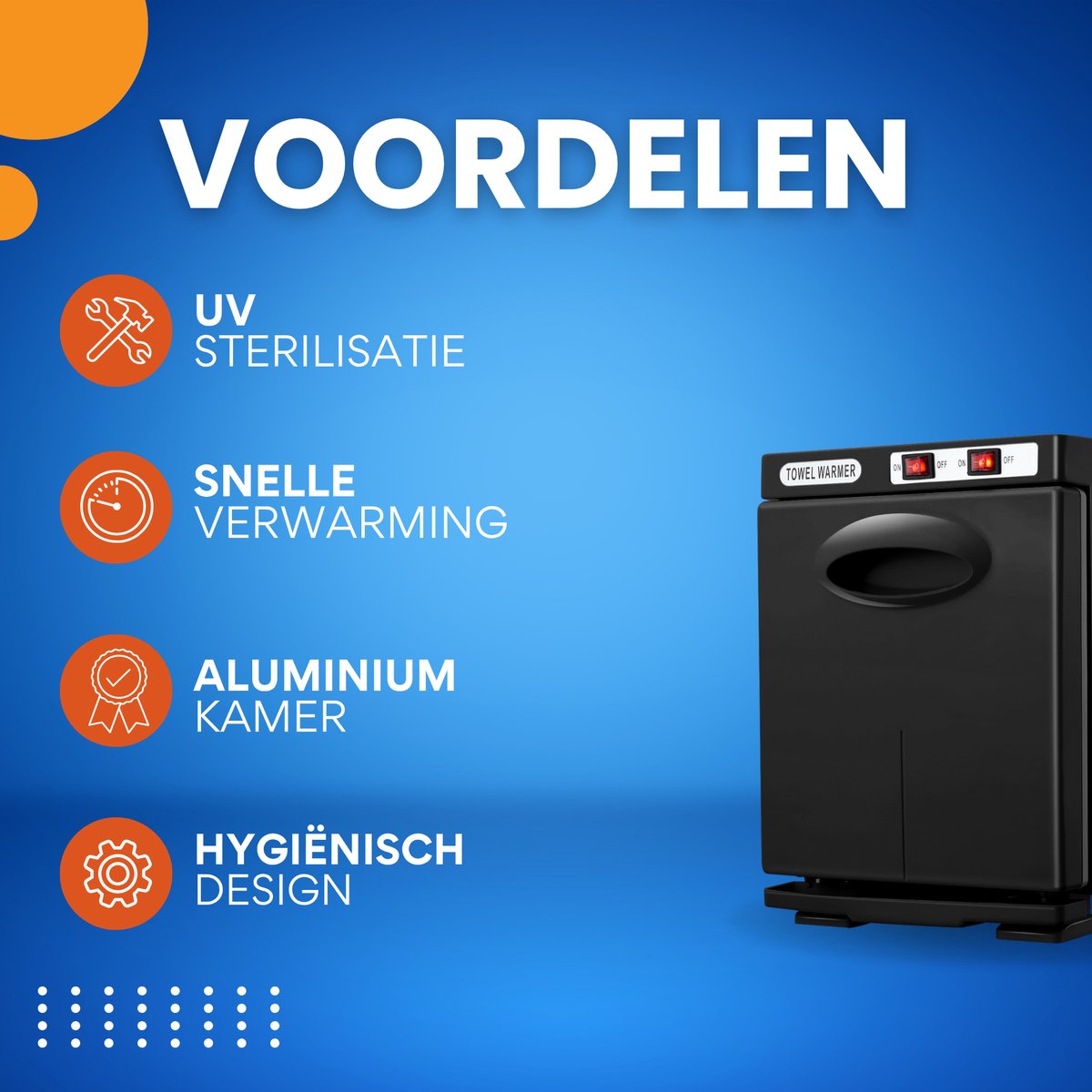 Handdoek verwarmer - Towel verwarmer - Warmer - Voor Gezichtsspa en Schoonheidssalon - 5L - met Aluminium Kamer - Snelle en Hygiënische Verwarming - Zwart