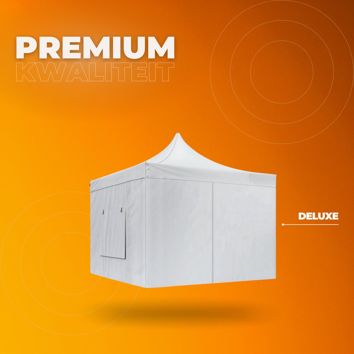 Paviljoen - Opvouwbare Partytent - Tuintent 3x3 m - Voor 6-8 Personen - Kamperen