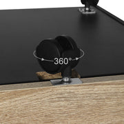 Happyment Luxe archiefkast Lerick - Dossierkast Hout - Bureaukast - Ladeblok bureau - Lichtbruin - 40x70x40 cm (B x H x D)