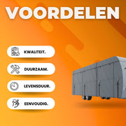 Caravanhoes deluxe - Voor buiten - Camperhoes - Weerbestendige - 642 x 296 x 251 cm - Beschermhoes voor buitenopslag