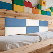 Bedhoofd - Hoofdbordkussen - Hoofdbord - Voor interieurdecoratie en bedhoofdbescherming - Blauw