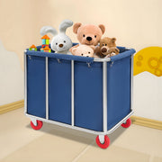 Waswagen - Wasverzamelwagen - Wasmand - Voor thuis, hotel en horeca - Blauw