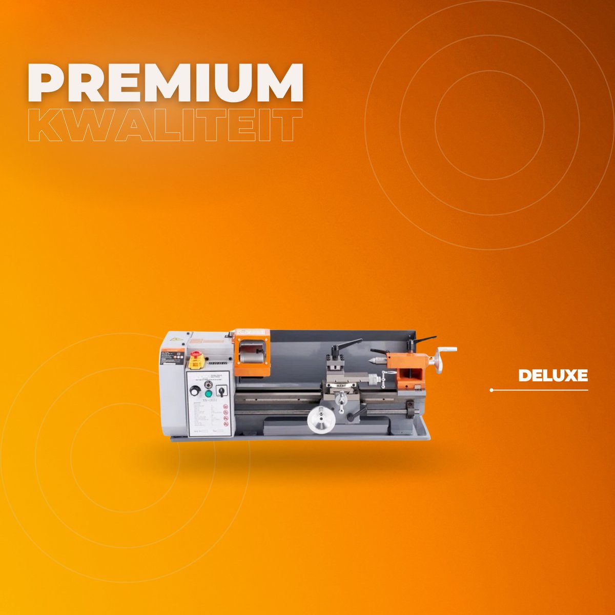 Professionele Metaaldraaibank - 500W - 18x36 cm Draaibank - Inclusief Accessoires