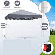 Gazebo Tavien - Pergola - Paviljoen - Partytent - Strandtent - Voor Terras, Feest en Achtertuin - 3x3m - Grijs