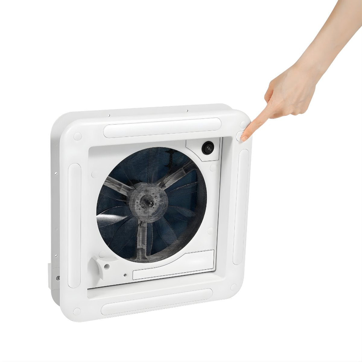 Dakraam - Ventilator - Voor Camper en RV - Afzuigventilator voor Dakventilatie - Wit