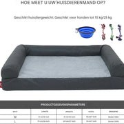 Hondenbench - 76cm - Hondenbed - Hondensofa - Hondenzetel - Wasbaar - Ook voor katten - Lichtgrijs