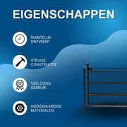 Kruidenrek – Kruiden organizaer - Voor Keuken & Badkamer – Hoogwaardige Hardheid - Voor 28 potjes - Vierlaags