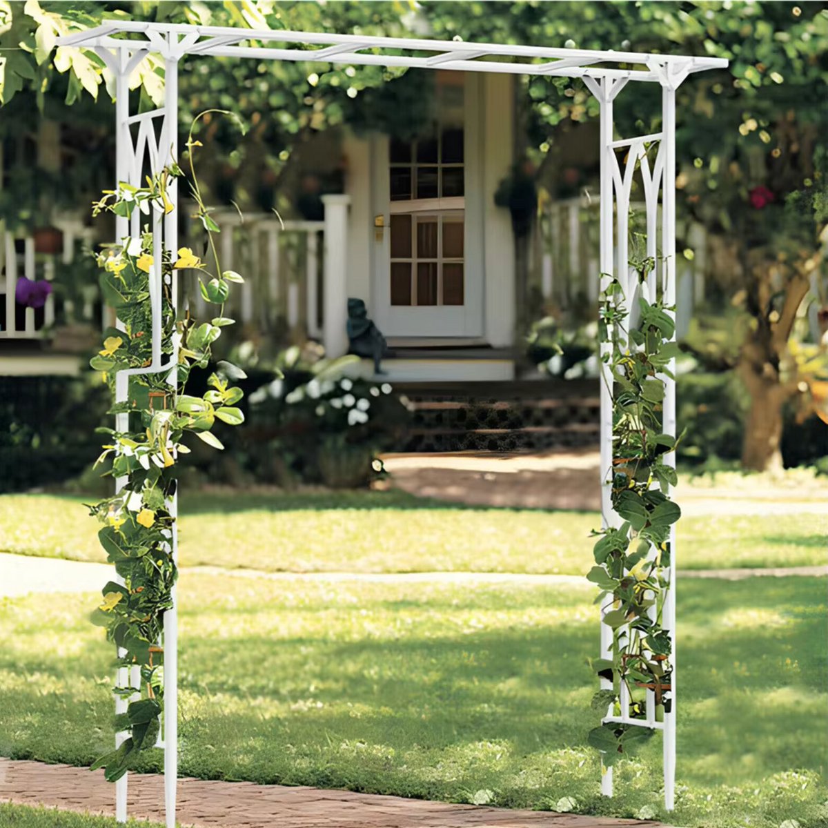 Elegante rozenboog - Voor tuin of bruiloft - Decoratie - Voor klimplanten - Metaal - 200x200cm