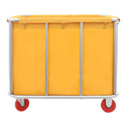 Waswagen - Wasverzamelwagen - Wasmand - Voor thuis, hotel en horeca - Geel