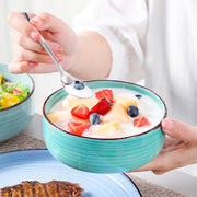 Santivo Serviesset - 12 delig - 4 persoons - Rainbow - Dinerborden - Bordenset - Diepe borden - Ontbijtborden - Servies - Keukenservies