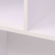 Happyment Open Boekenkast Zita - 6 Vakken - Wit - Boekenkast - Boekenrek - Woonkamer, slaapkamer en kinderkamer - Hout - 50 x 30 x 118 CM