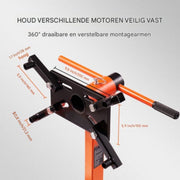Motorhouder - Motorstandaard - 340kg - Klauw Jack Transmissie Houder - Motor Werkplaats met 4 Wielen