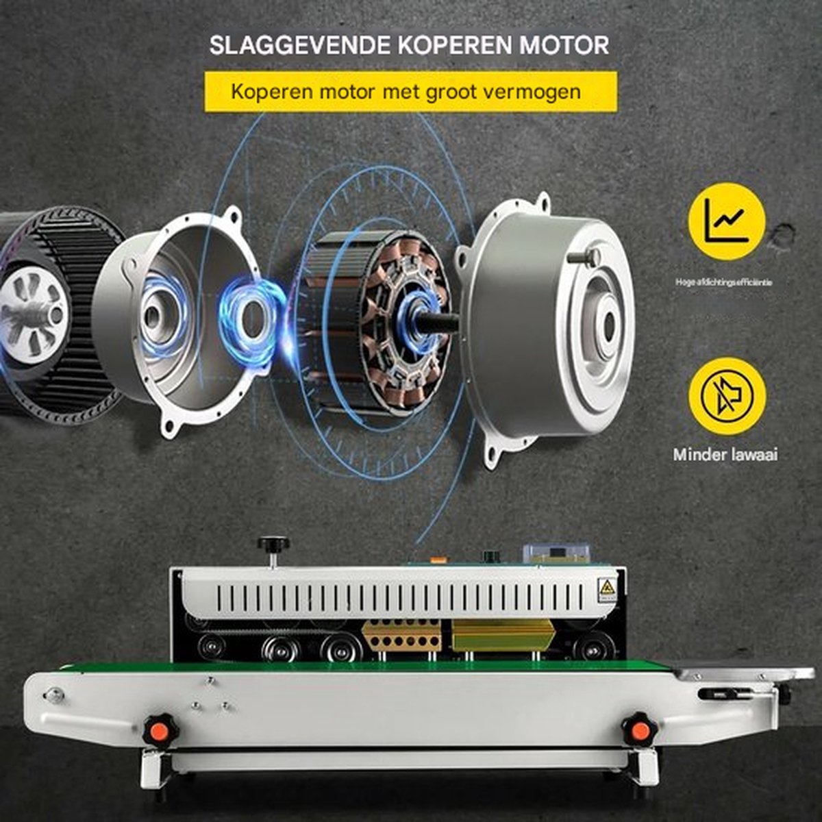 Automatische sealer PRO - Voedsel - Sluitmachine - Datum Coder - Voor Verpakking - Geneeskunde