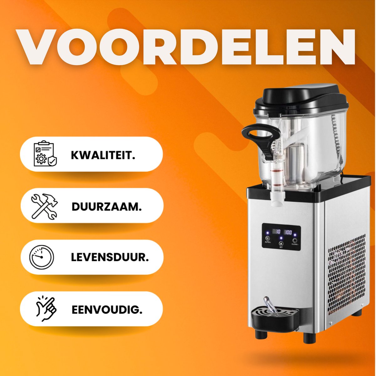 Professionele Slush puppy machine - 6L - Voor Ijskoude Drankjes – Frozen drink maker van Roestvrij Staal – Horeca Kwaliteit
