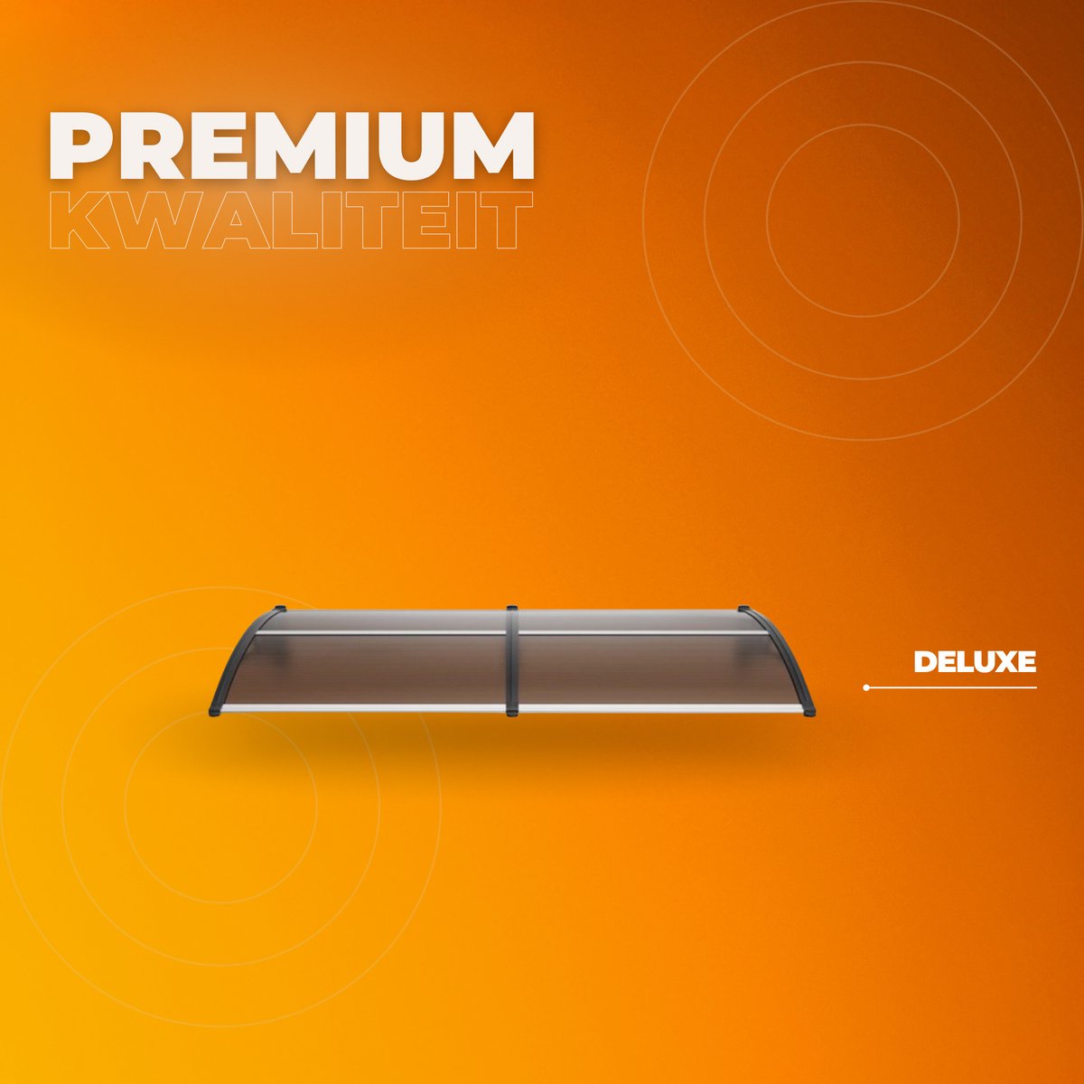 Voordeurluifel - Deurluifel - 199cm - Dakbedekking - Voordeur afdak - Polycarbonaat - UF50+ Zonweringsfolie