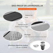 Professionele Hondenverzorgingskuip - Honenbad- RVS - Dierenbad - Max. 100kg Hondenwassysteem