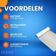 Bootvloer - Vloerbedekking - Bootmat - Jachtvloeren - Voor Bootterras, RV & Surfplanken - 240×90 cm - 6mm Dik - Grijs