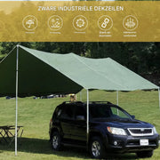 Dekzeil 200x200cm - Waterdicht - Voor Luifel, Tent, Auto, Boot & Dak - Zwaar - Camping & bescherming - Groen