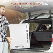 Campingkeuken - Verstelbaar - Camping reiskeuken - Keuken Opklapbaar - Kampeerkeuken - Kampeerkast - Campingkast met 2 Kastjes