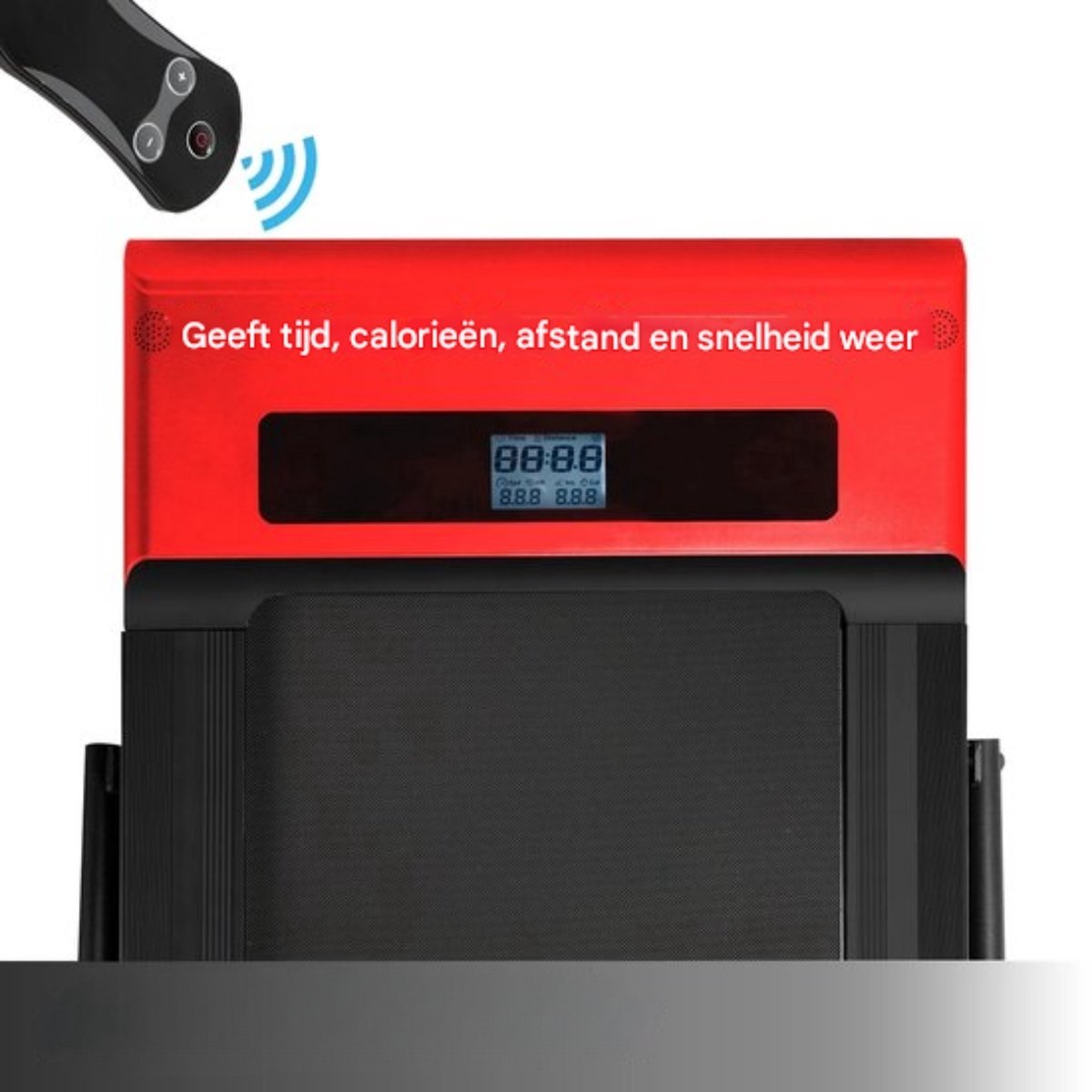 Happyment Loopband - 100KG - Hardloopband - Rood - 141x 55x 98cm - 500W - 1/6kmh