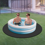Zwembad grondzeil - Vloerbescherming - Voor hot tubs, spa’s en buitenzwembaden – Voor bescherming en stabiliteit – Zwart/ Waterbestendig