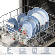 Ornamental Serviesset – Serviesset – 12 persoons – 60 delig – Blauw Keramisch – Kleine Borden – Luxe design