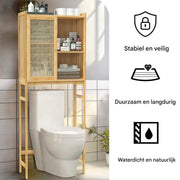 Wasmachine ombouw Grandiose - Meubelkast voor wc - Opbouwmeubel - Droger - 155x60cm