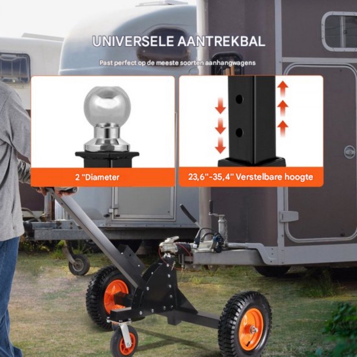 Trailer Manoeuvreerhulp - Voor Caravan, boot of aanhanger - Handmatige/Voertuigtrekmodus