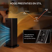 Draagbare elektrische heater - 2000W - Met afstandsbediening - verwarmings ventilator - Voor thuisgebruik en kantoor - Met timer
