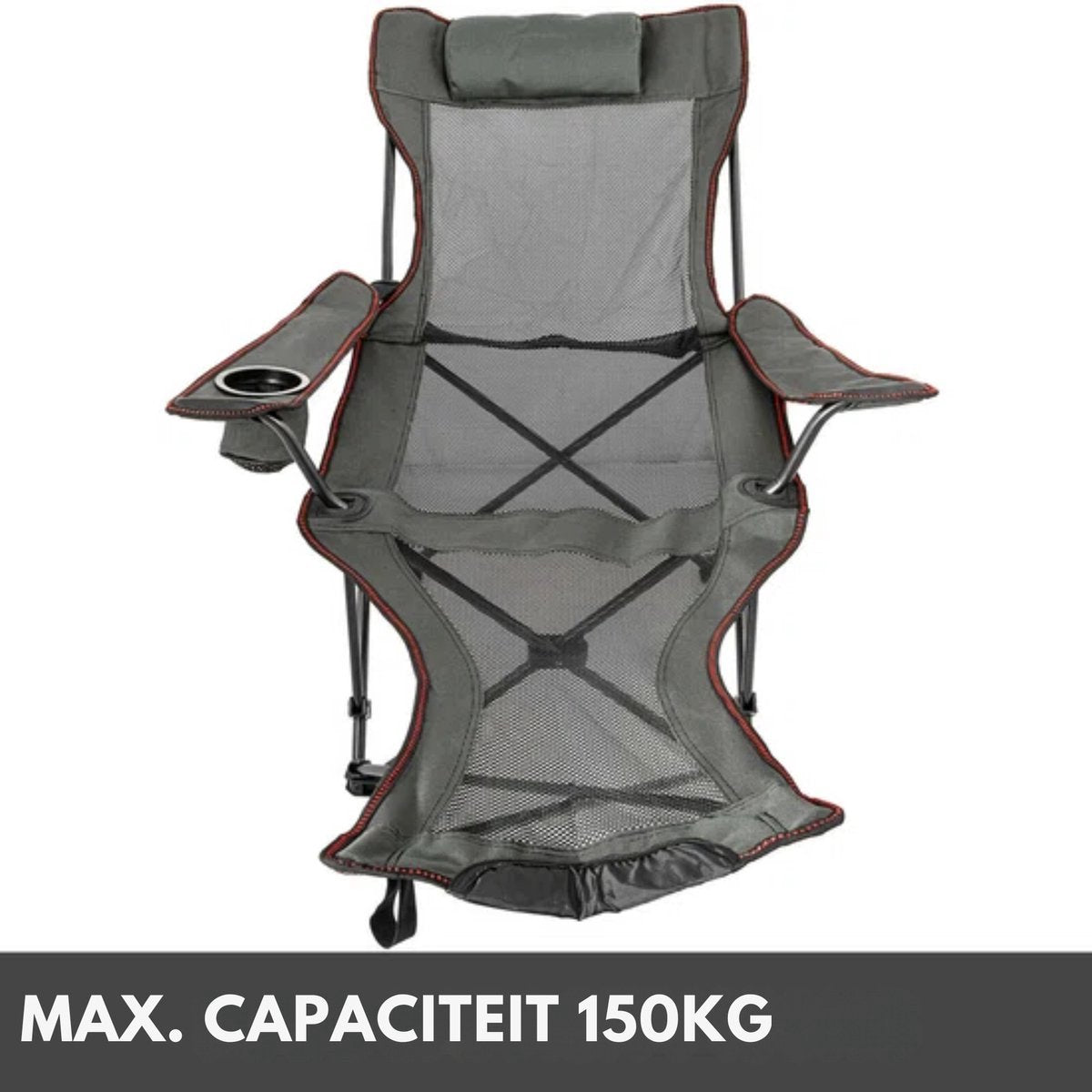 Happyment ligstoel - Strandstoel - Inklapbaar - Opvouwbare campingstoel