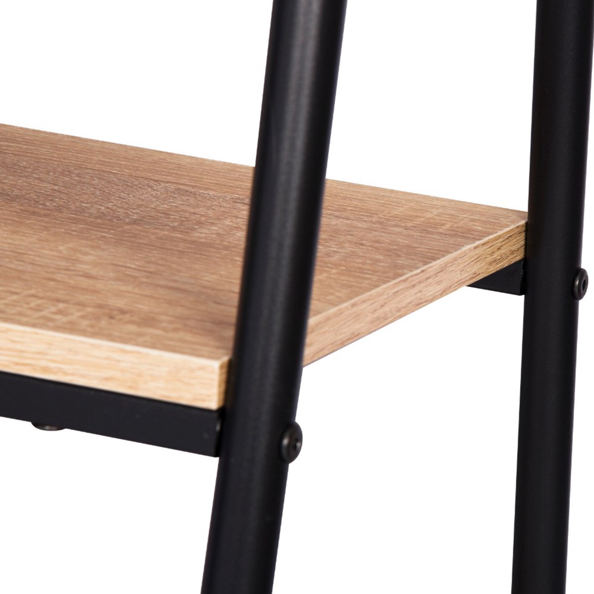 Kledingrek Dery - Met 2 planken - Schoenenrek - Garderobekast organizer - Garderoberek - Opbergruimte - Kledingkast hout - Bruin