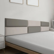 Bedhoofd - Hoofdbordkussen - Hoofdbord - Voor interieurdecoratie en bedhoofdbescherming - Grijs