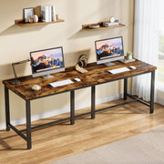Dubbel computerbureau - 200cm bureau - Vintage - Voor volwassenen