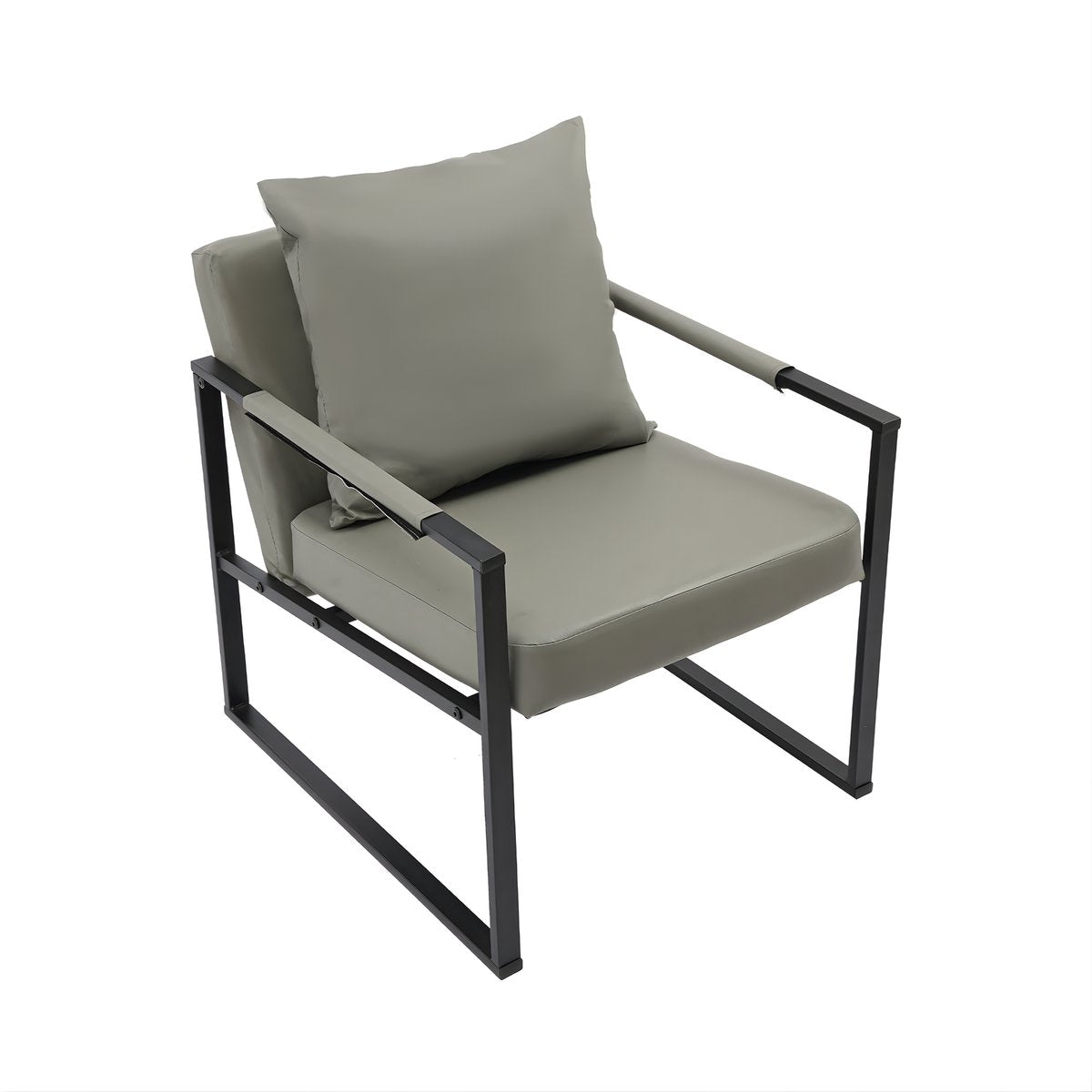 Fauteuil- Voor Woonkamer - Moderne Lounge - Stof /Grijs