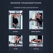 Verstelbare optrekstang - Voor thuistraining, gym en fitness - Pull up bar - Deur - Geschikt voor 350KG