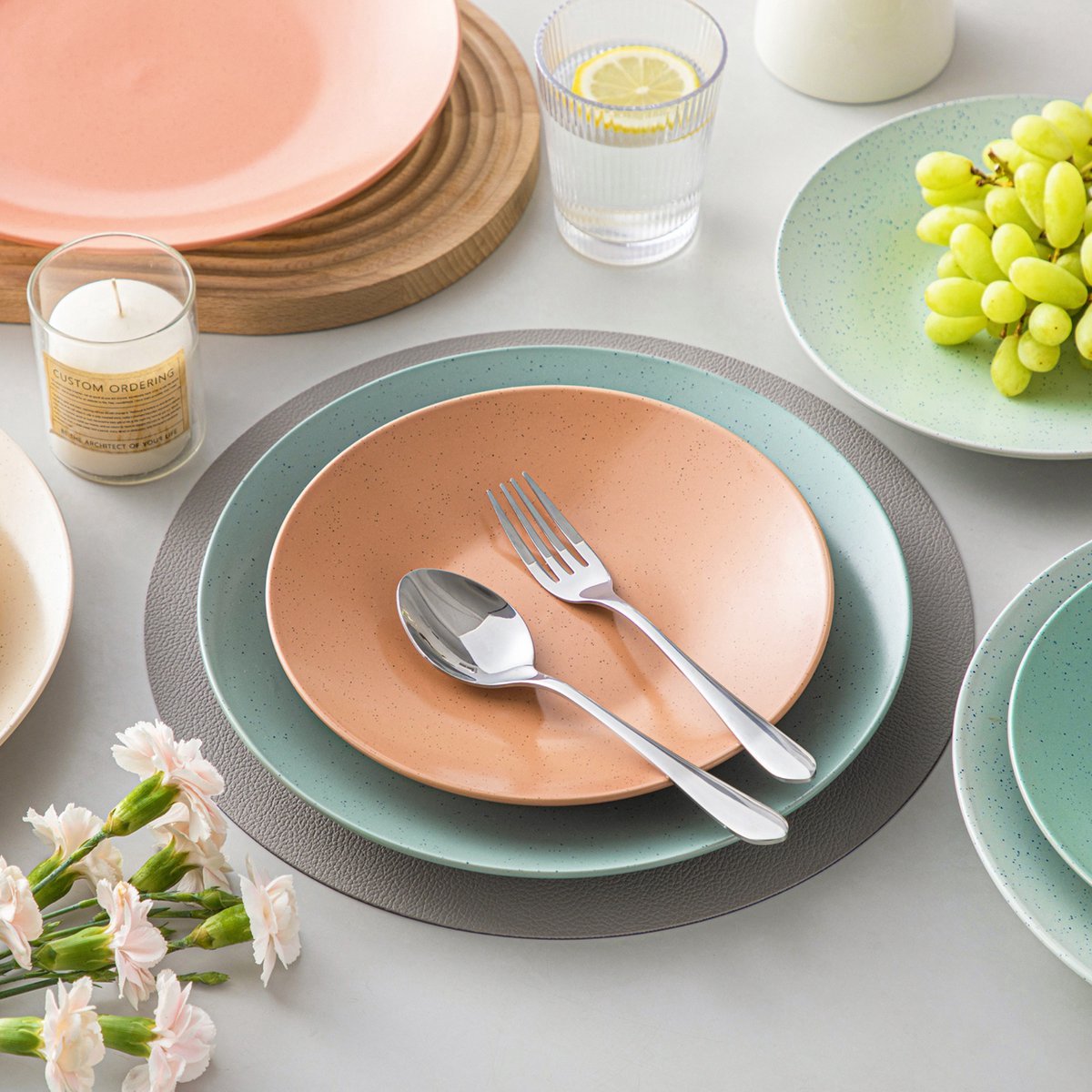 Seraphina Serviesset - 12 delig - 4 persoons - Classy color - Dinerborden - Bordenset - Diepe borden - Ontbijtborden - Servies - Keukenservies