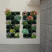 Wandplantenbak - Voor muurdecoratie en planten - Met 36 potten voor bloemen - Functioneel en decoratief
