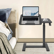 Laptoptafel - Bijzettafel - Bedtafel - Banktafel- Voor gebruik aan bed of kantoor - Verstelbaar - Zwart